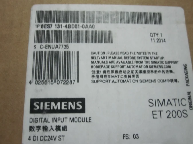 6ES7 131-4BD01-0AA0 6ES7131-4BD01-0AA0 1 шт. новый модуль Siemens бесплатная доставка # A0 | Безопасность