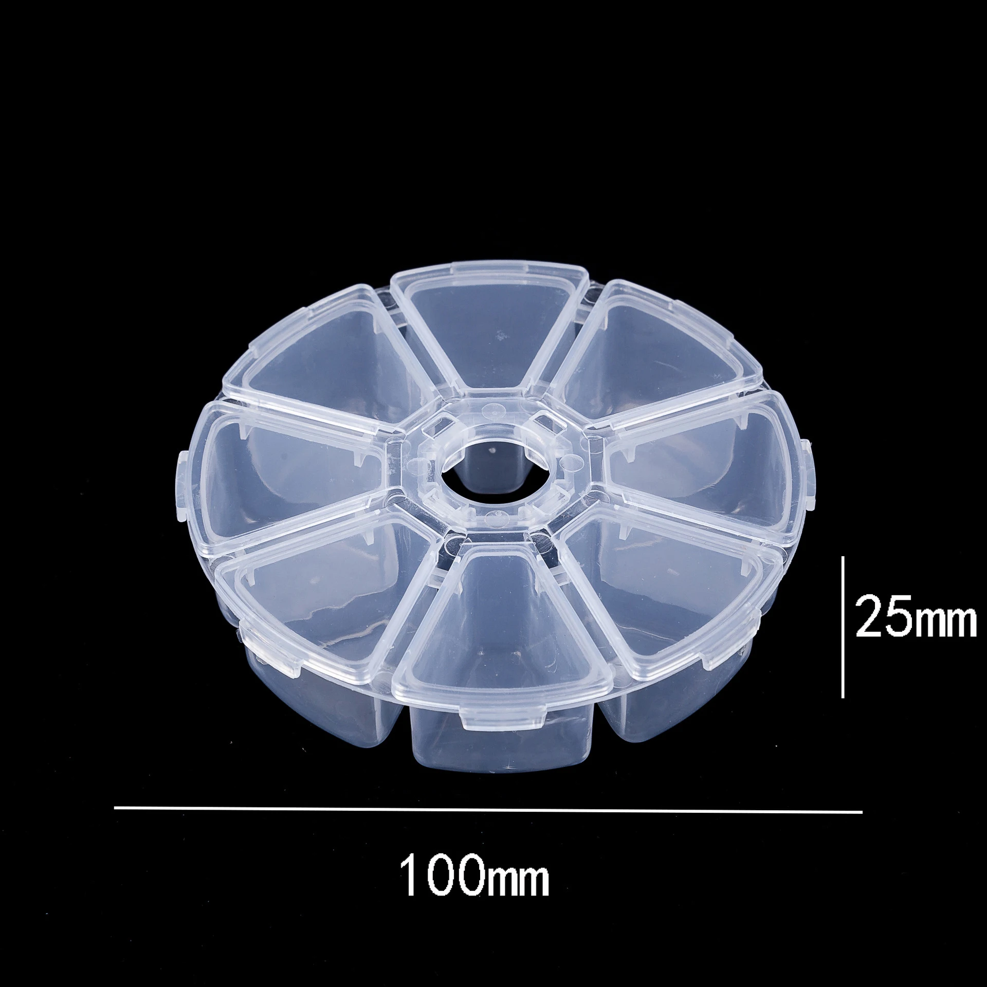 Регулируемая пластиковая коробка 1 36 дюймов прозрачная для хранения ленты Васи