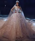 Женское свадебное платье It's yiiya, белое кружевное платье с длинными рукавами, аппликацией и кристаллами на лето 2019