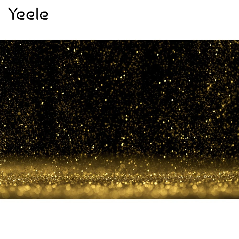 

Черные золотые блестки Yeele, фотосессия, день рождения, фотография, декорация для фотосъемки, фоны для фотостудии