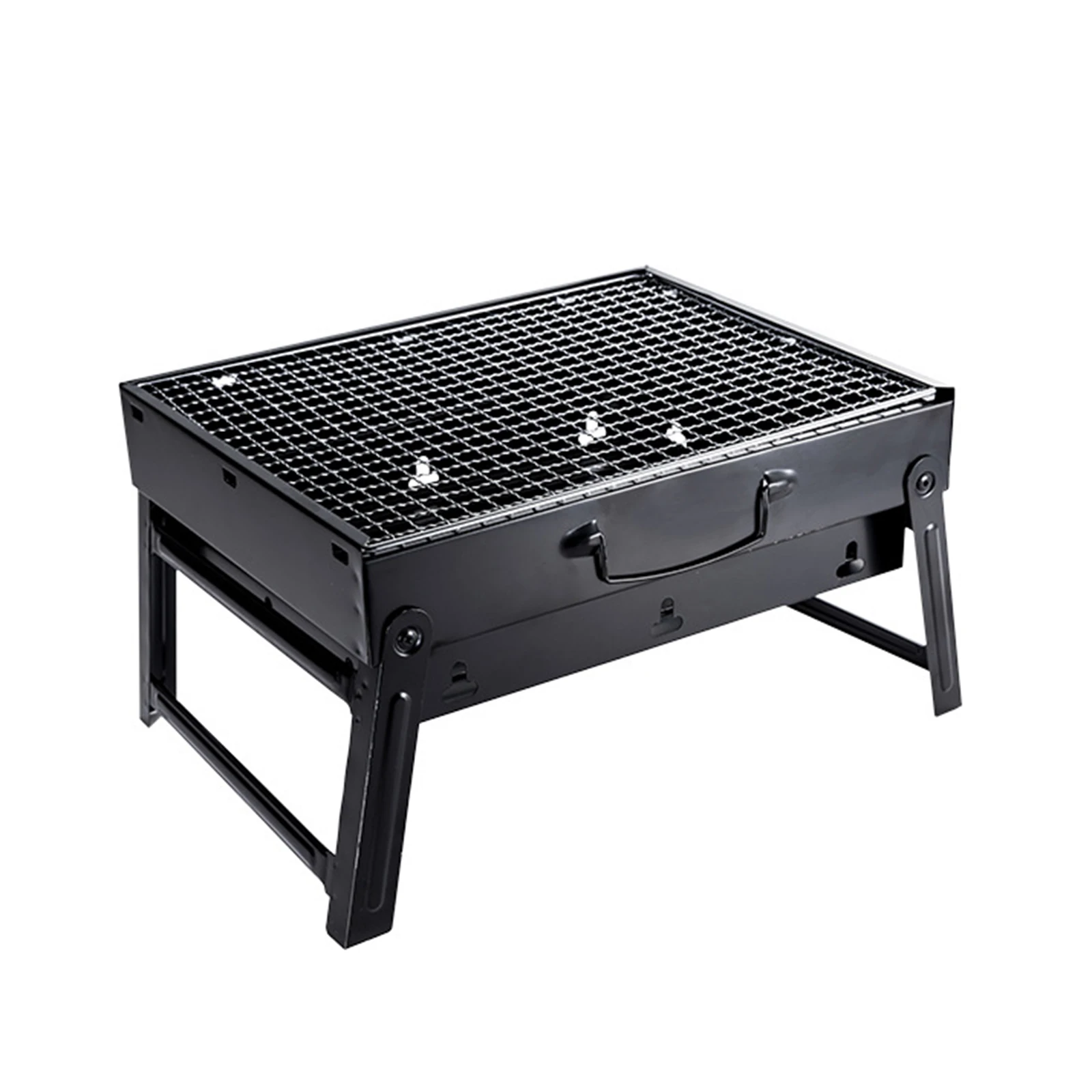 

Portable Charcoal Bbq Grill Folding Barbecue Kabob Stove Camping Outdoor Yg