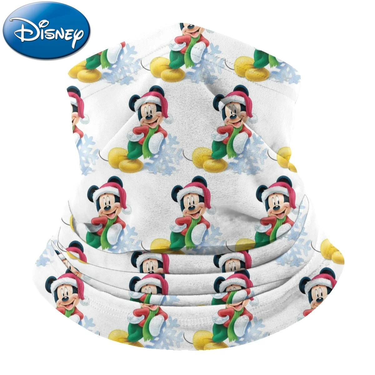 

Disney Cartoon Cotton Face Mask Winter Plus Velvet Warm Scarf Outdoor Sports Bib Scarf Suitable For Men Women Christmas Print