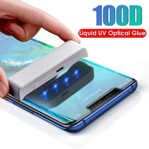 Separate 100D UV Glue Tempered Glass For Huawei P40 P30 P20 Pro Lite Screen Protector For Huawei Mat in Pakistan