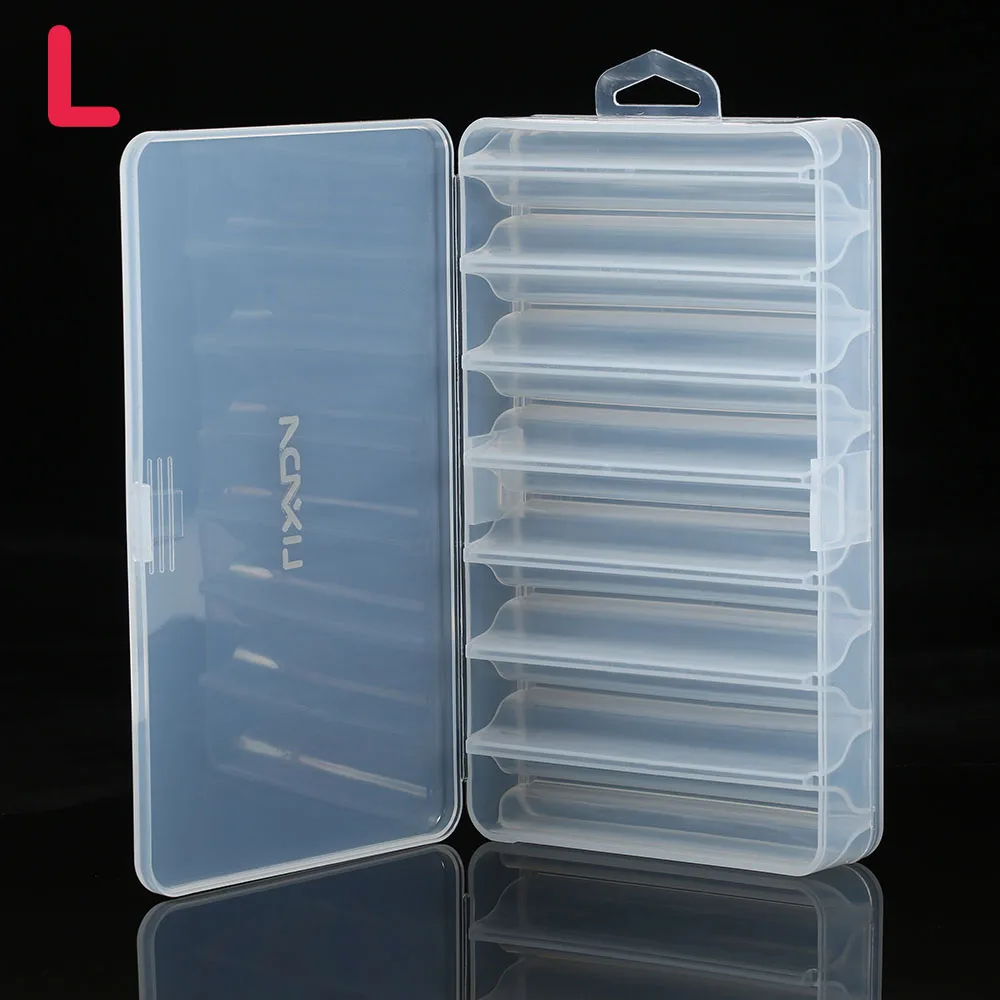 Size L Новинка, 14 отсеков, коробка для рыболовных снастей, приманка, крючки, чехол для хранения, Рыболовный инструмент, коробка для сортировки снастей для Pesca - Цвет: Size L
