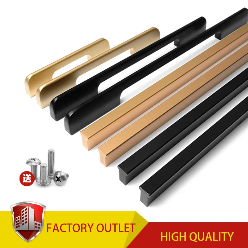 

Черно-Золотая мебель ручки для шкафа и ручки кухонные ручки Ящики ручки для шкафа фурнитура для шкафа