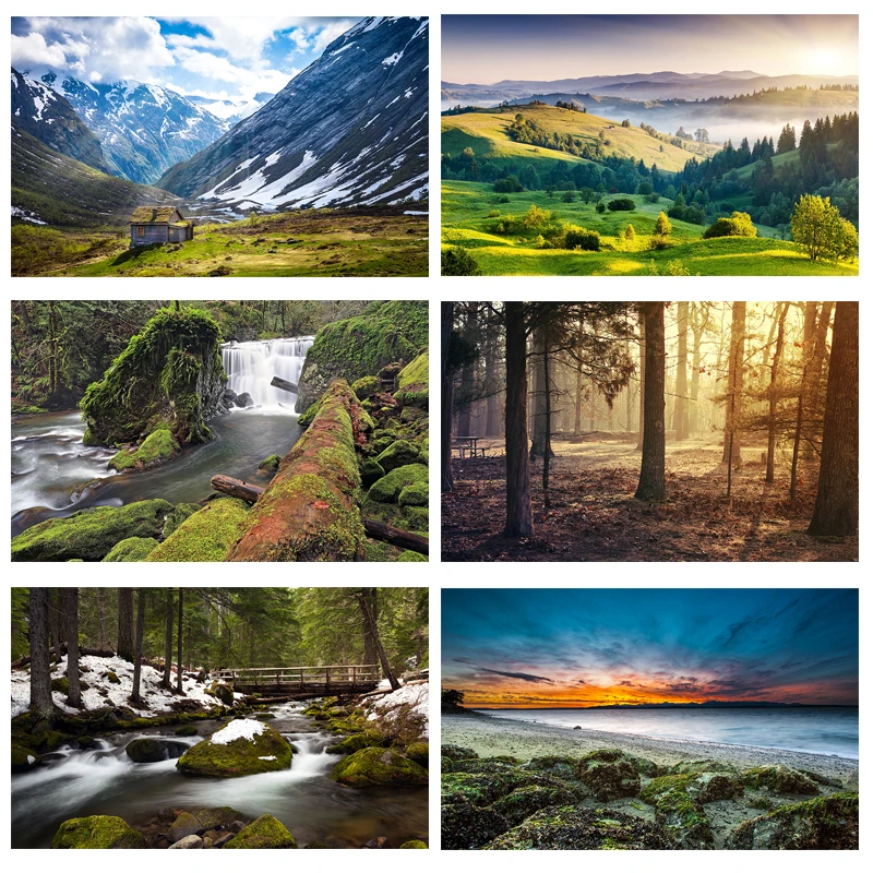 

Nitree лес звездное небо пейзаж снег горы фотостудия реквизит фотография Фон еды фотография фон винил