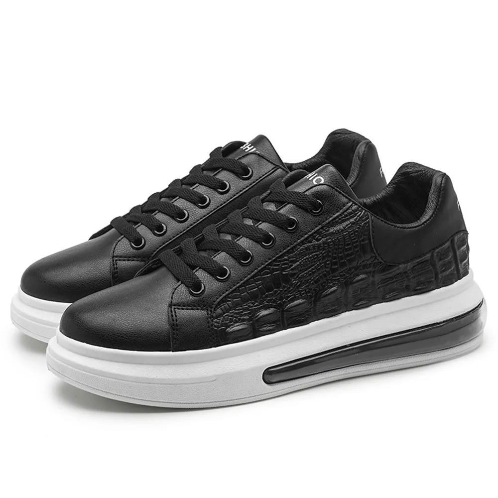 

Autumn Luxury Men Shoe Pu Leather Casual Shoes Lace Up Men's Sneaker Fashion Loafers Male Footwear Werkschoenen tenis masculino