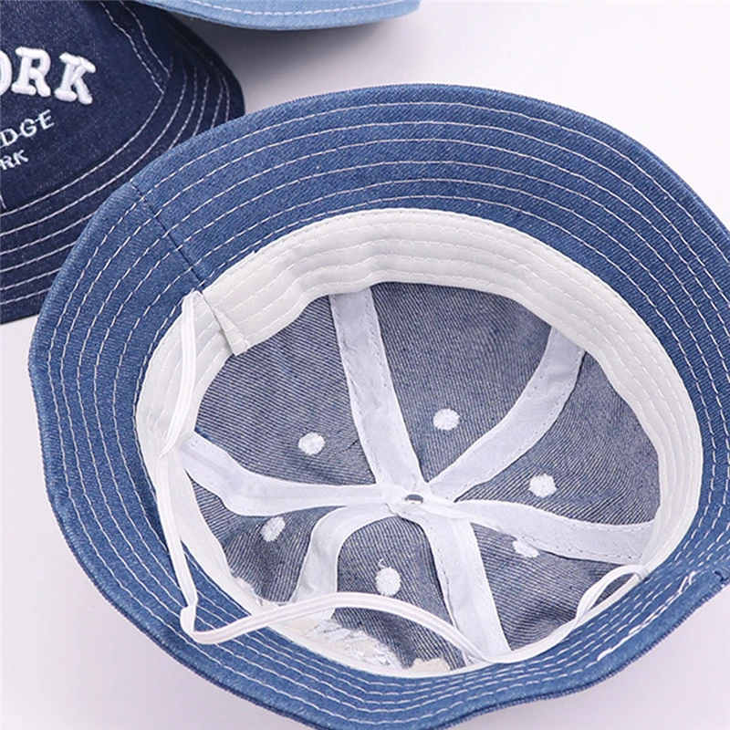 

Cotton denim Baby Boy Hats kids Letter embroidery fitted Paisley Soft panama Sunhat newborn accessories baby bonnet A40