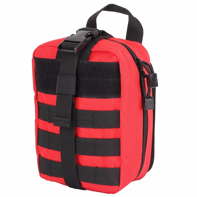 AIRSOFTPEAK медицинская сумка первой подсумок тактический Молл портативный Открытый Дорожный набор для кемпинга выживания сумка чехол охотничий аварийный комплект подсумки тактические сумка мужская bolso hombre - Цвет: Red