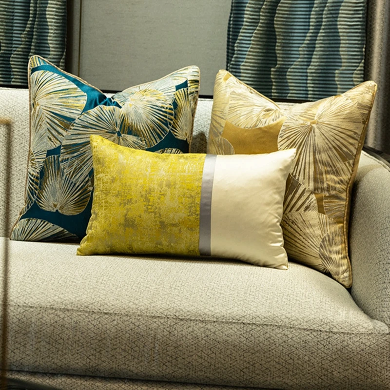 

Абстрактных геометрических Чехлы для подушек современные светильник Роскошные жаккардовые декоративные подушки Чехол Высокое качество д...