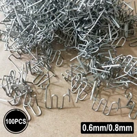 100pcsset stapler staples for plastic welder repair hot welding machine welding bumper car repair tool s wave staples