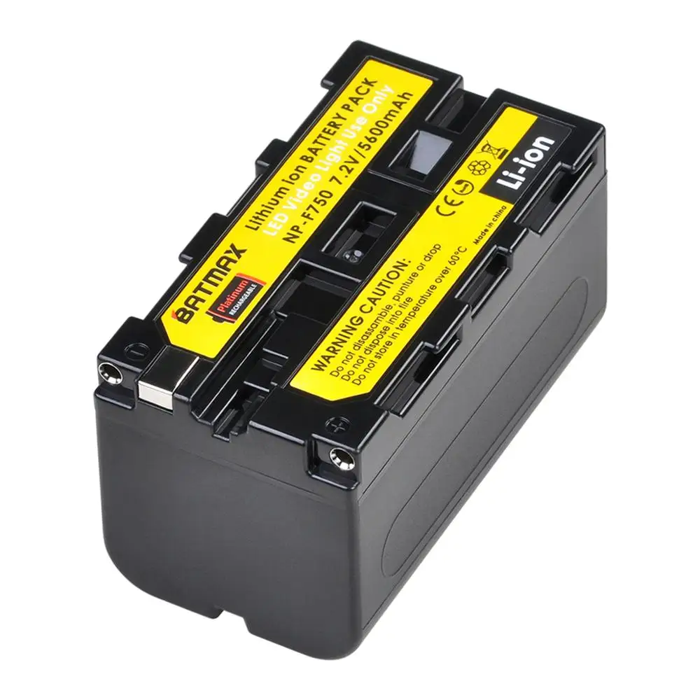 

Batmax 5200mAh NP-F750 NP F750 NP-F770 Li-ion Battery for Yongnuo YN300 III YN-300 III Camera Photo LED Video Light AND MORE