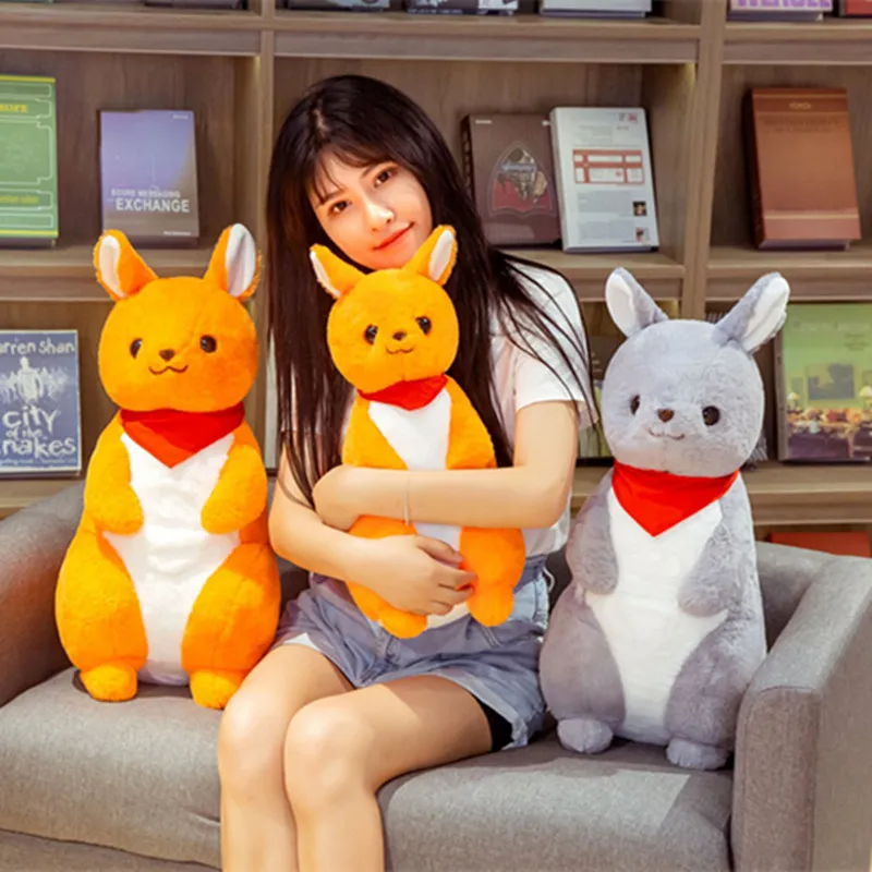 45 см креативный плюшевый кенгуру игрушки милые набитые пухом хлопковые животные