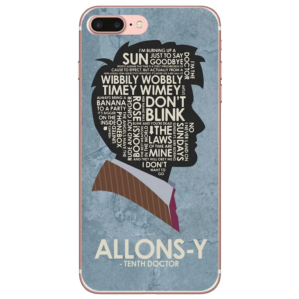 Для iPhone 10 11 12 13 Mini Pro 4S SE 5C 6 6S 7 8 X XR XS Plus Max 2020 Tardis Доктор Кто с Дэвидом Теннант чехлы