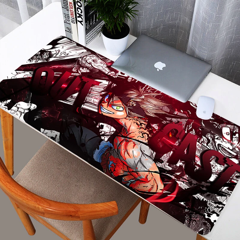 

Black Clover Large Gaming Mouse Pad Big Extended Computer Mat Game Mousepad Gamer Office Desk Mat Keyboard Pad Mause Pad