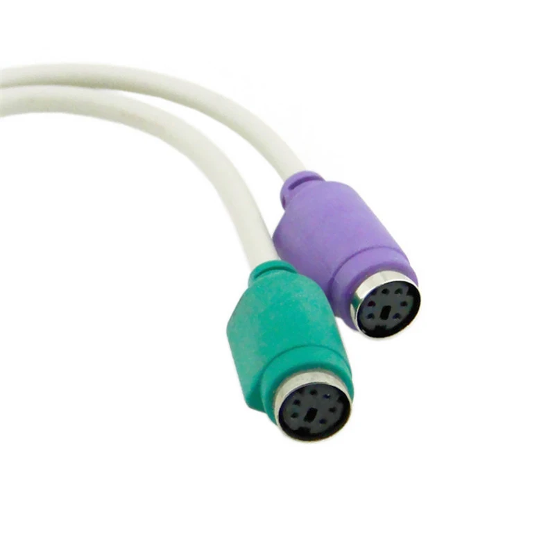 Переходник USB-штекер OULLX на двойной разъем PS2 USB-переходник два PS/2 для клавиатуры