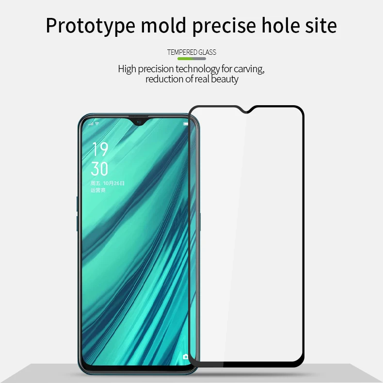 Закаленное стекло с полным покрытием Защита экрана для OPPO A9 2020 плюс Защитная