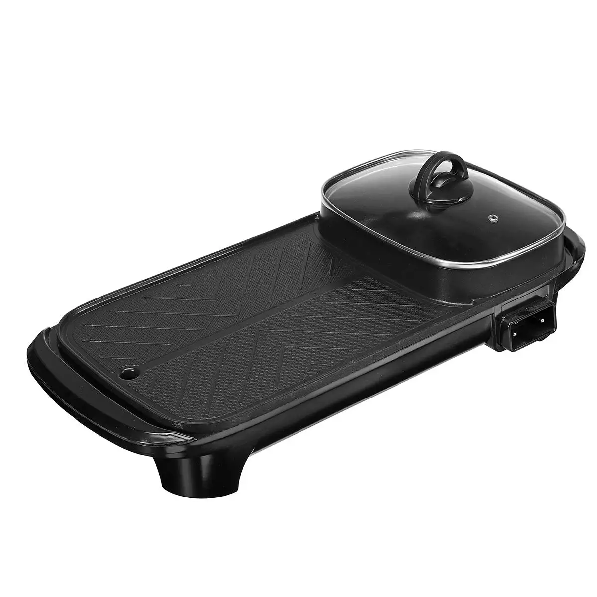 Электрическая Бездымная тарелка для барбекю и супа 220 В с антипригарным