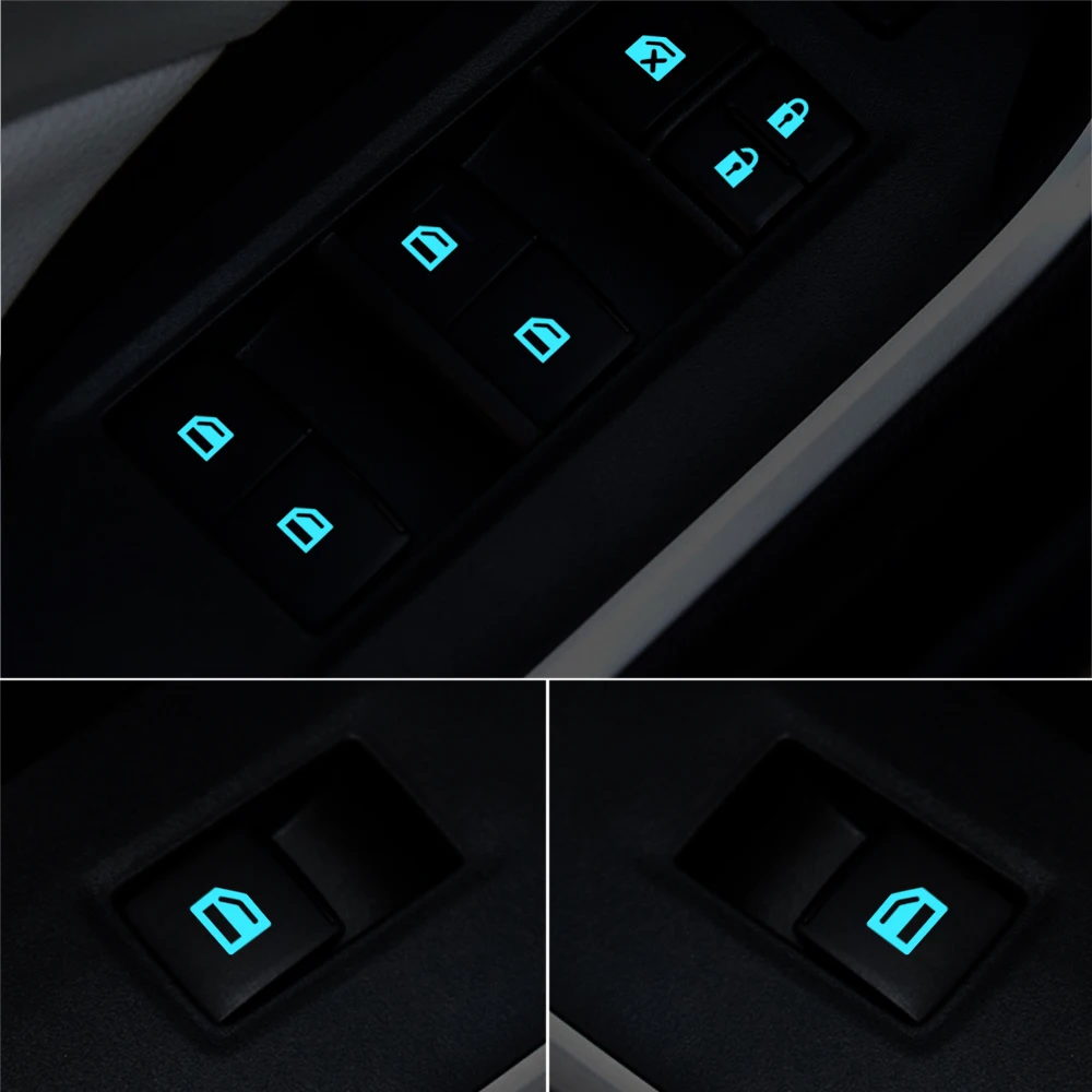 Светящиеся наклейки для кнопки подъема автомобильных дверей и окон Daewoo Winstorm Nubira