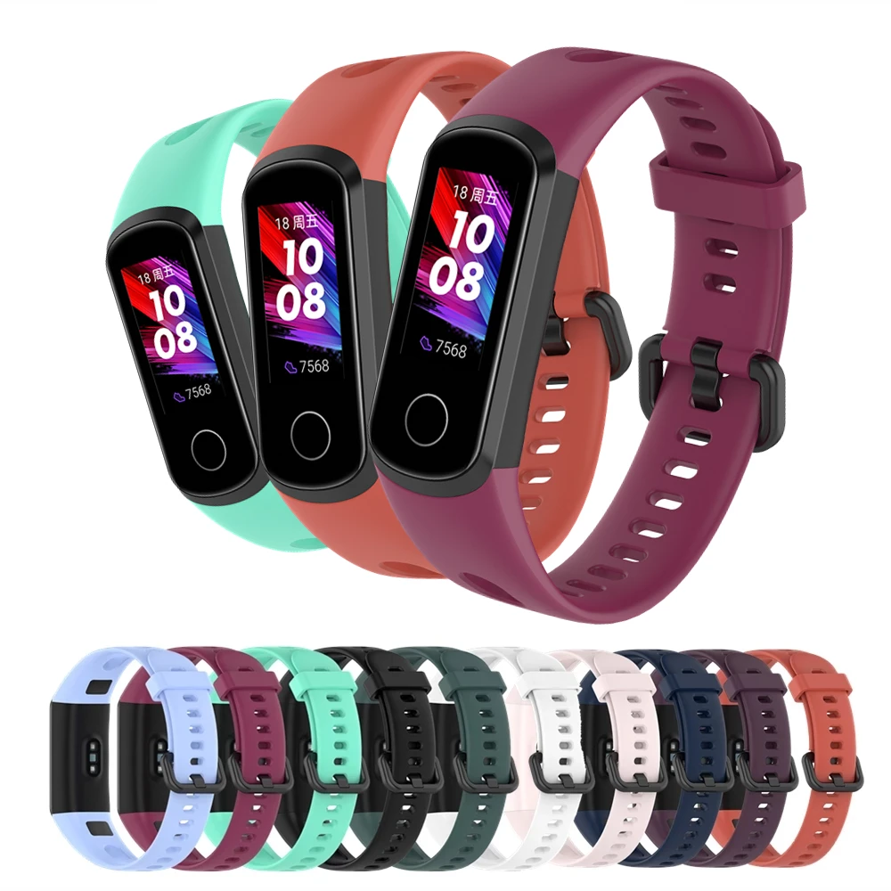 

Sports Wristband For Huawei Band 4 Replacement Watch Strap For Honor Band 5i Silicone Colorful Watchband Bracelet Accessories