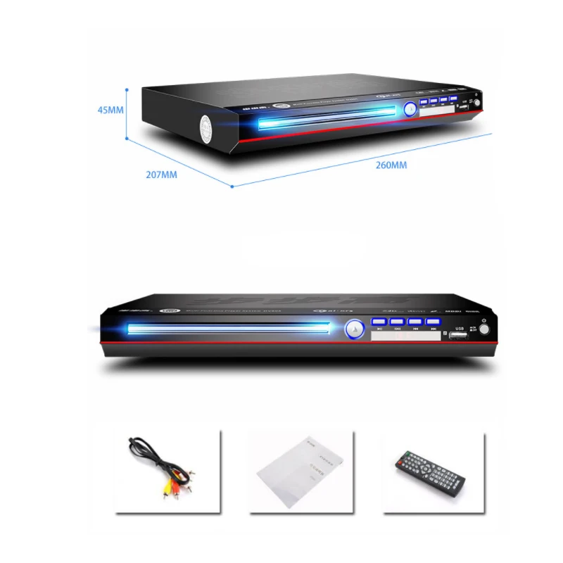 Kaolanhon 11 Вт-19 Вт 220 В с USB 4,0 Bluetooth плеер dvd-плеер EVD VCD CD плеер домашний аудио игровой плеер PAL/NTSC/Авто 2 канала