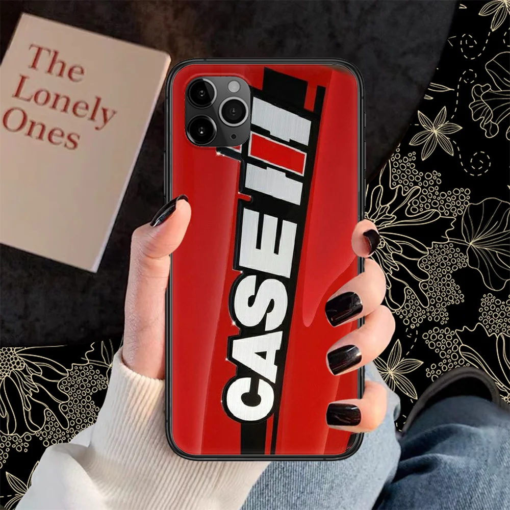 Чехол для телефона с логотипом Tractor CASE IH для iphone 5 5s se 2 6 6s 7 8 12 mini plus X XS XR 11 PRO MAX черный, красивый фундамент tpu on.