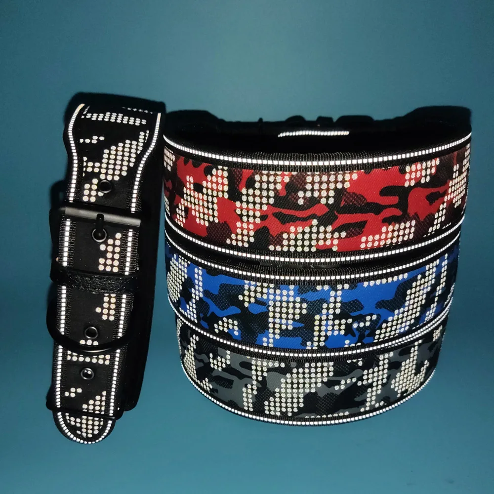 Светоотражающая цепочка для собак камуфляжное ожерелье светящееся ночью кольцо