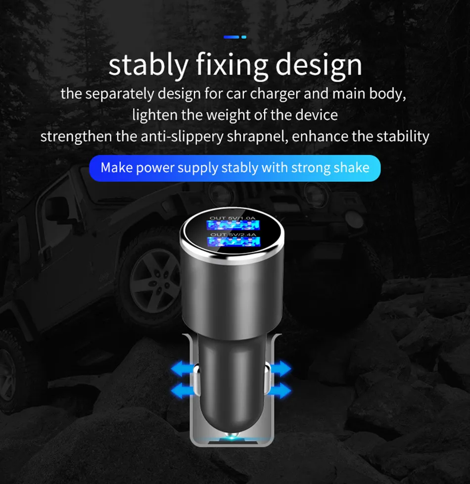 Fm-передатчик Bluetooth автомобильный беспроводной радио адаптер AUX MP3 плеер fm-модулятор с громкой связью двойной USB быстрое зарядное устройство