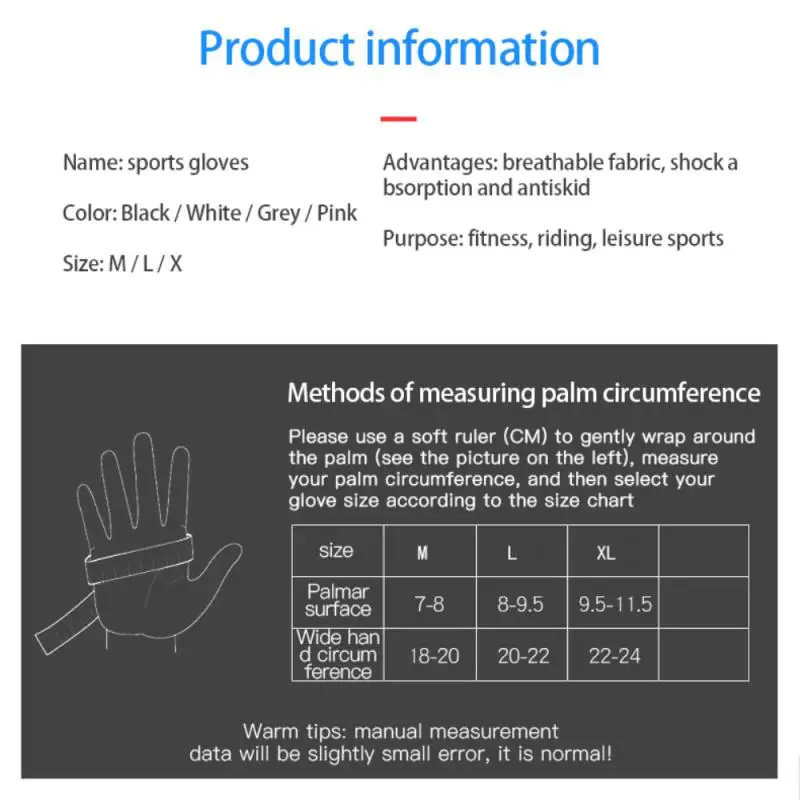 

Fitness Gloves Spring Summer Men Women Sun Protection Cycling Half Finger Gloves Anti-skid Breathable Gloves Sports Gloves