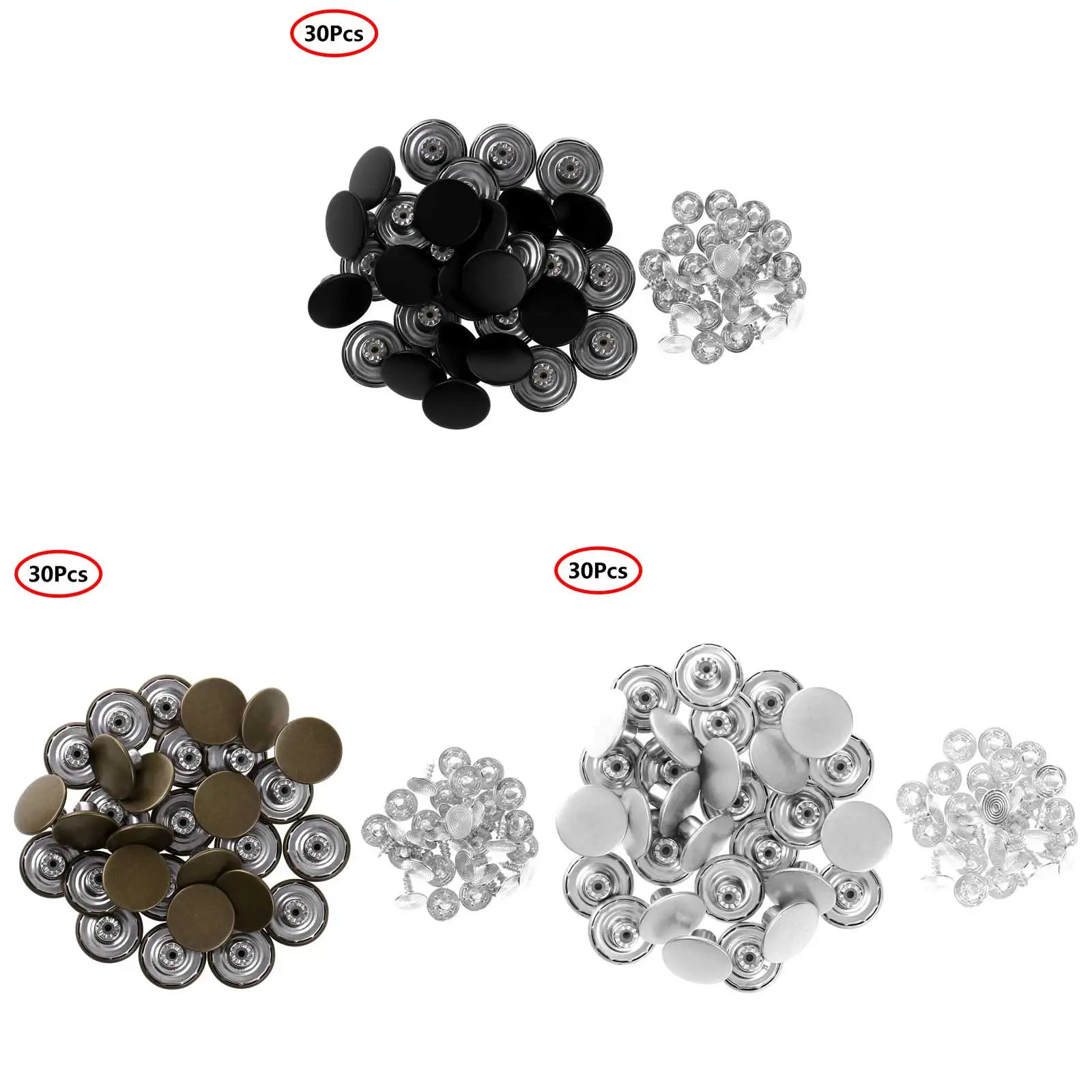 30 шт. Джинсы Металлические медные пуговицы с заклепками штаны комбинезон куртка