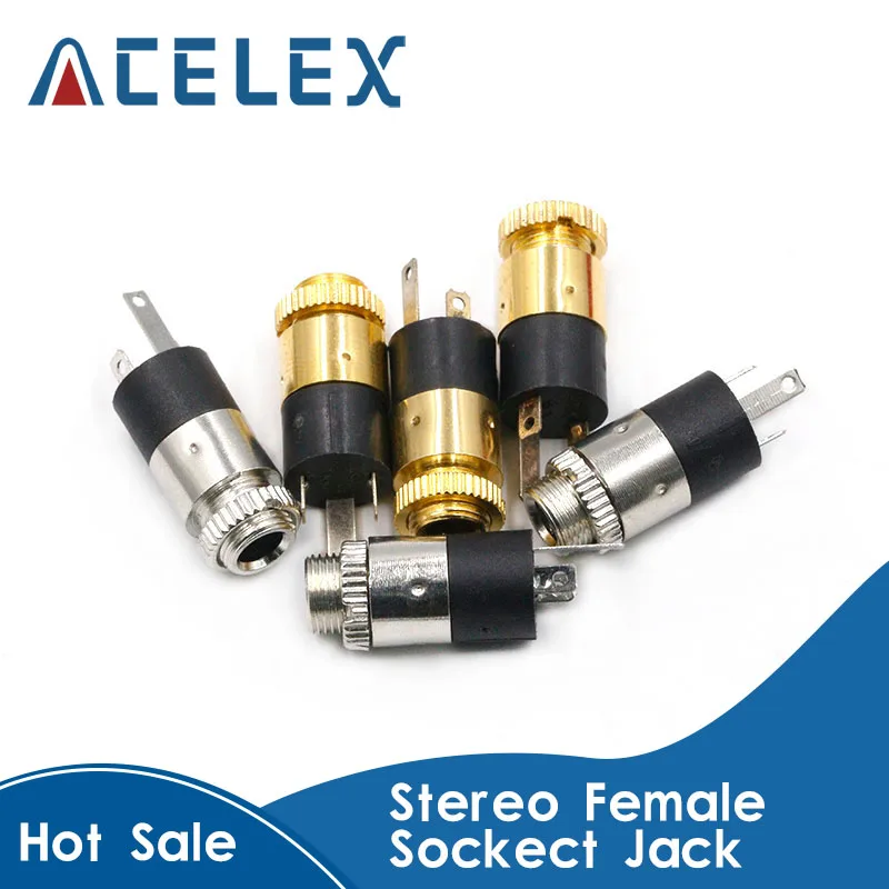 

10 шт./лот PJ392 3,5 мм стерео Женский штекера Jack с винтовым зажимом 3,5 аудио разъем для наушников PJ-392