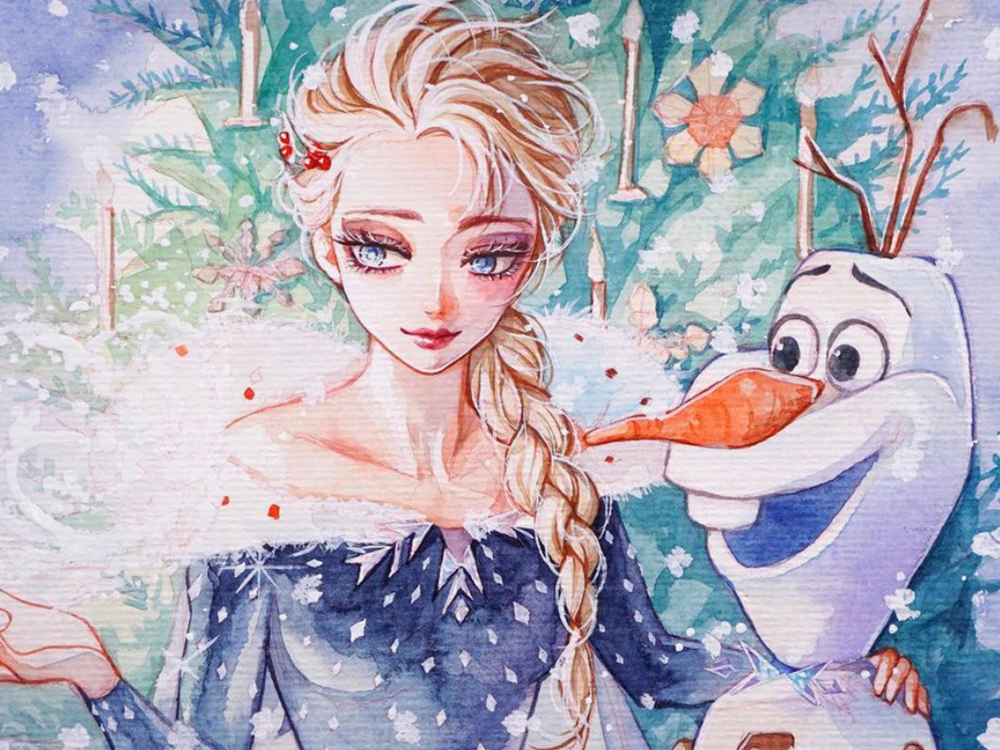 

Алмазная 5D картина «сделай сам» Disney, «Холодное сердце», «Айша и принцесса Анна, круглая Алмазная вышивка, ручная работа, украшение для дома