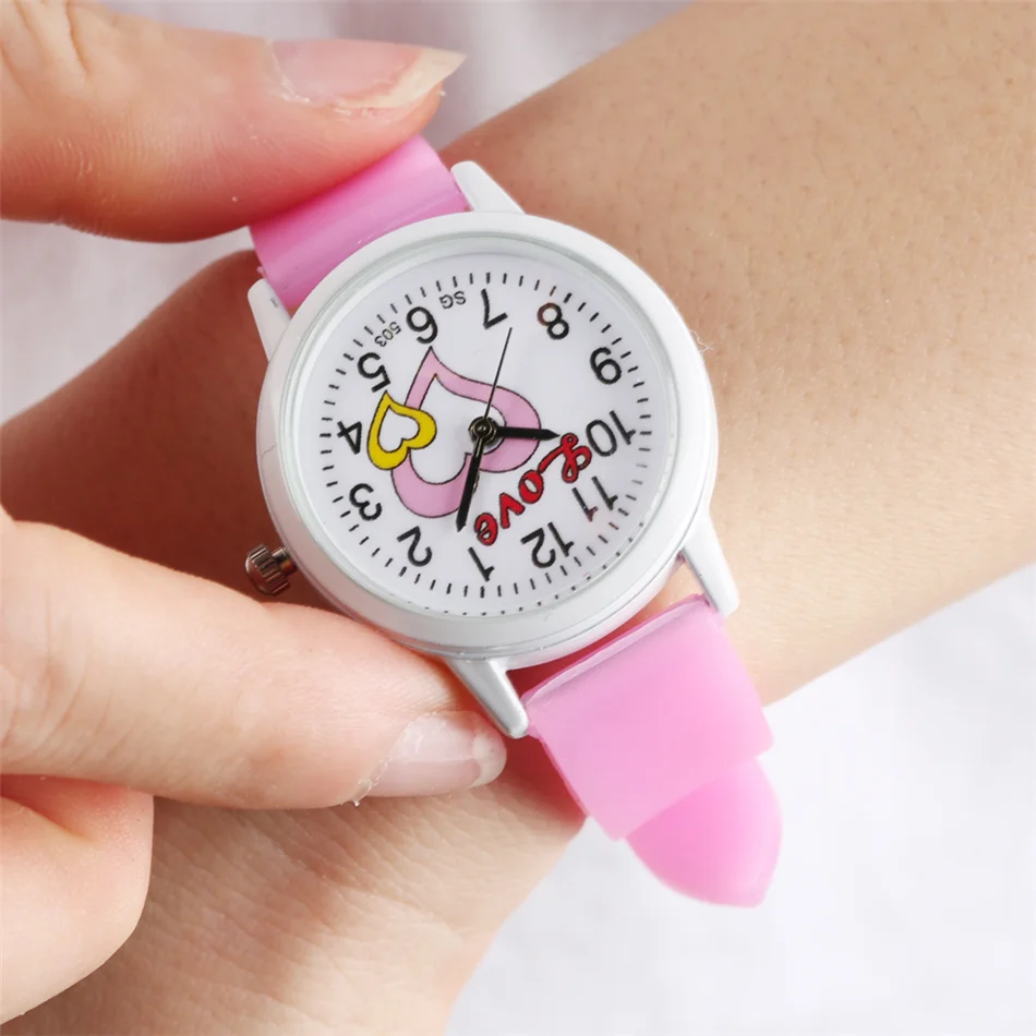

Candy Color Silicone kids Watch Children Kids Girls Boys Students Quartz Wristwatches