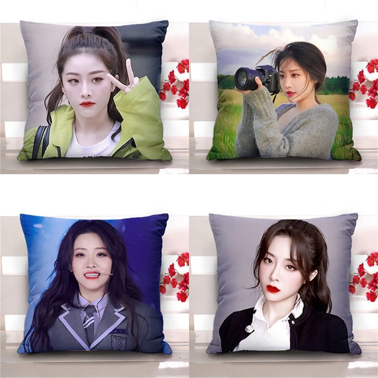 Двухсторонняя плюшевая Удобная подушка The9 The NINE Yu Yan, диванная подушка, настраиваемая китайская звезда