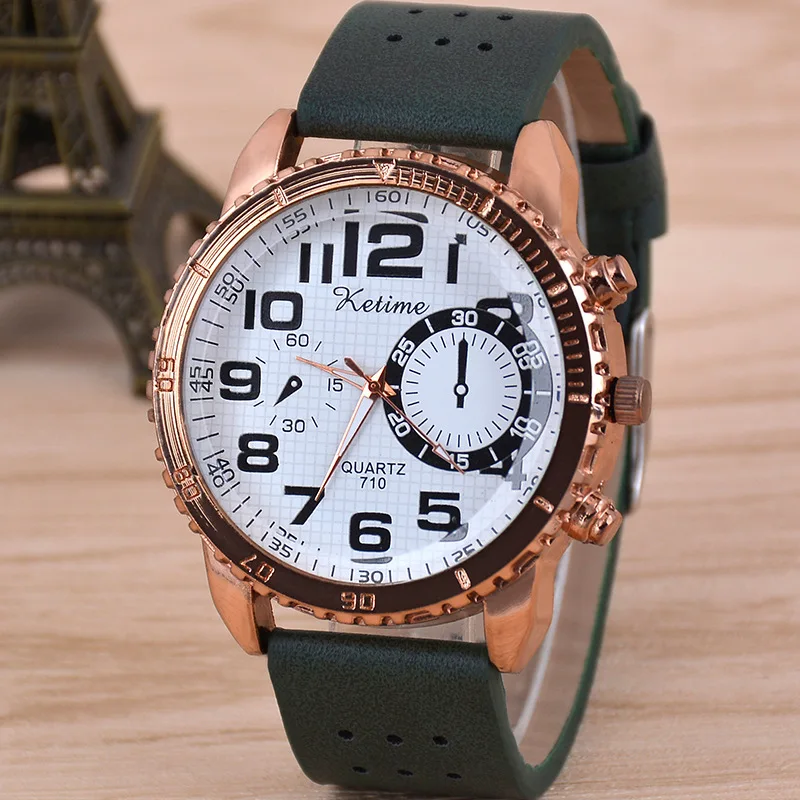 

Men's Quartz Watch Personalized Leather Wrist Watches Sports High Quality Wrist Watch
