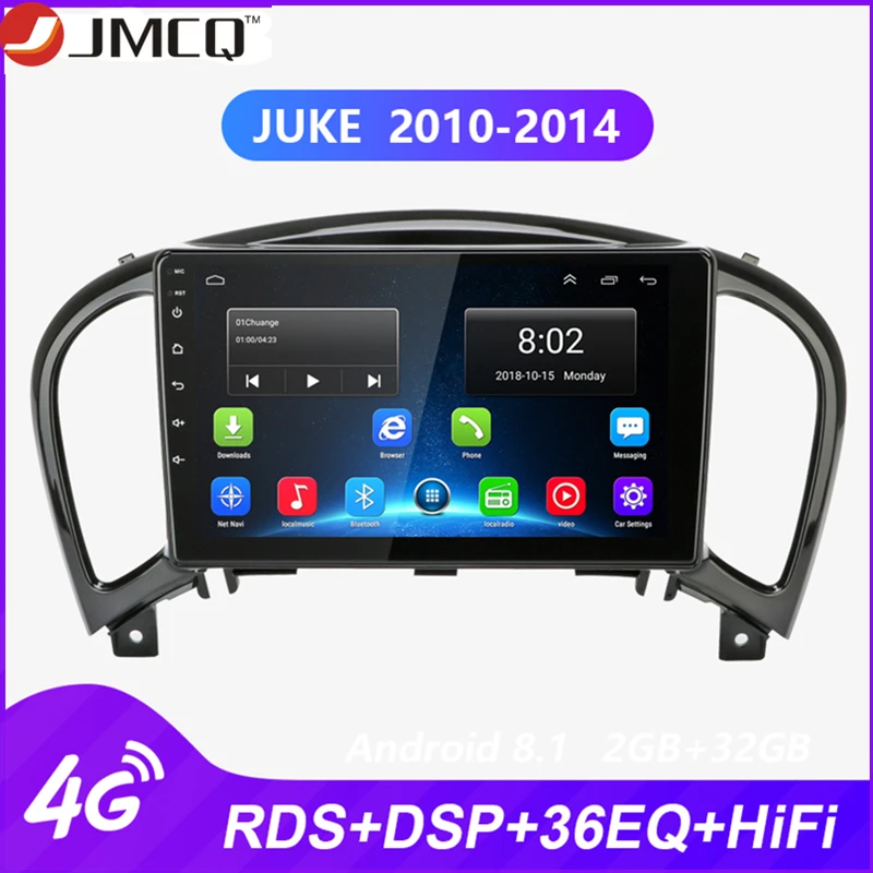JMCQ автомобильный Радио мультимедийный видео плеер Android для Nissan Juke YF15 2010 2014