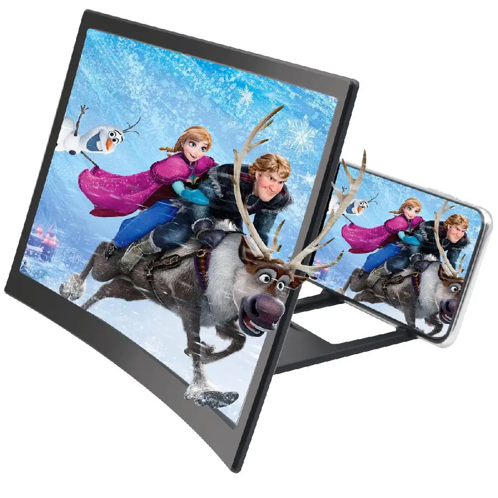 HobbyLane L6 12 дюймов изогнутый Экран лупа для телефона HD увеличитель видео фильмов