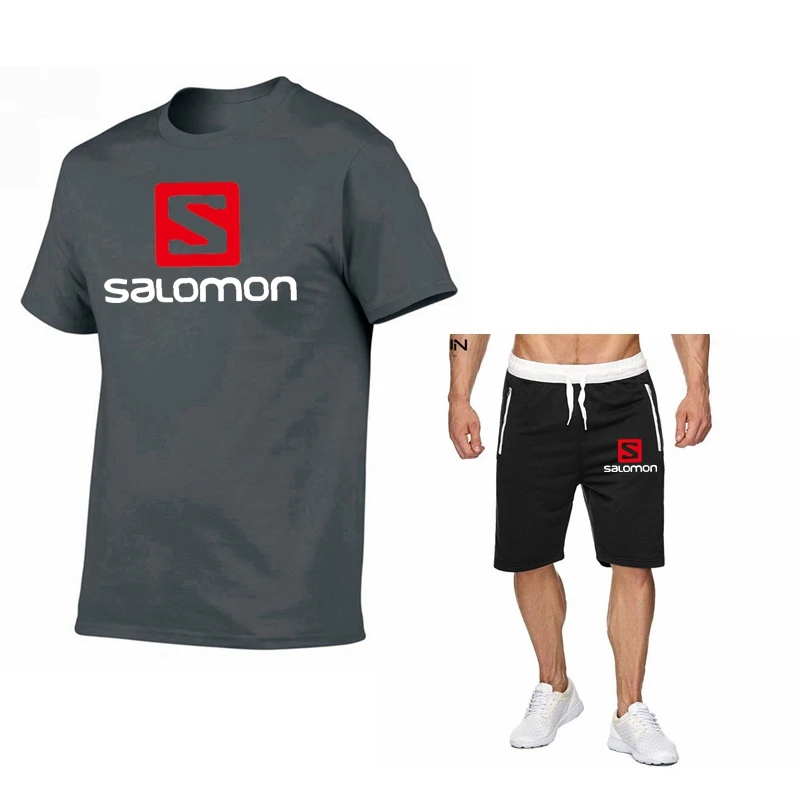 

Brand S printing Men T shirt+Beach Shorts Sets 2021 Summer Sportswear Jogging Pants T-shirt streetwear Harajuku Tops