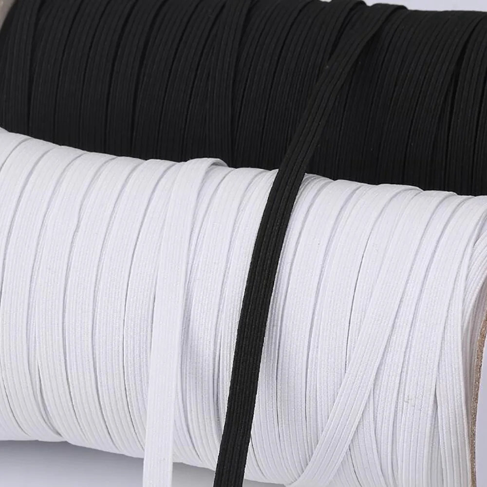 

1 Roll 100-Yards Length 6mm Width Braided Elastic Band Cord Stretch Rope For Sewing Accessories Mouth Mask DIY Sewing Crafts