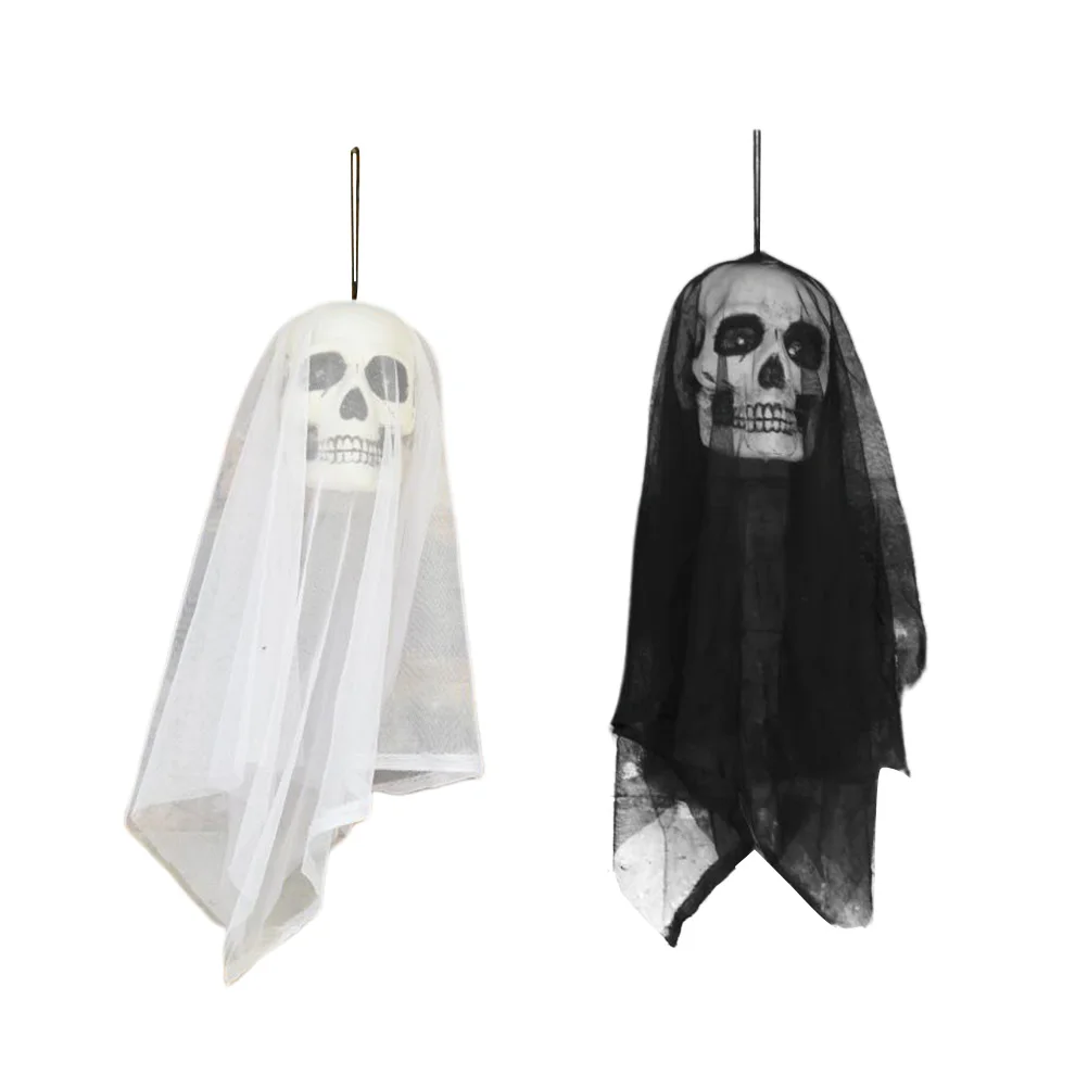 2 шт. Хэллоуин вуали жуткий висит подвеска в форме скелета приведения для