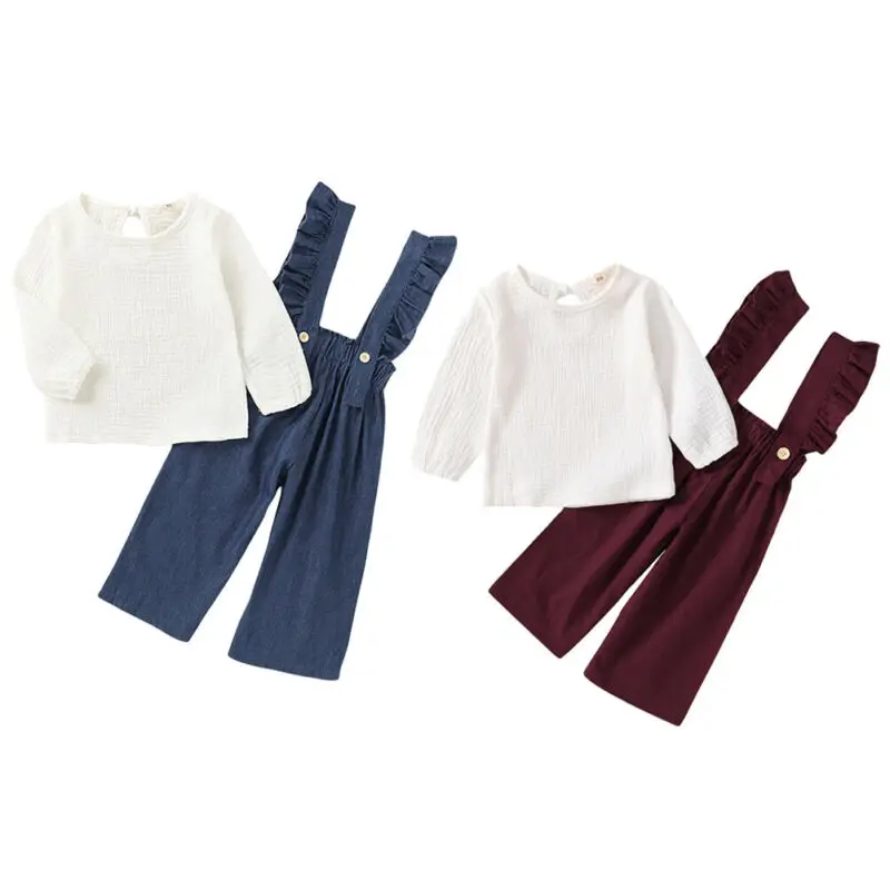 Комплект детской одежды из 2 предметов для маленьких девочек одежда малышей