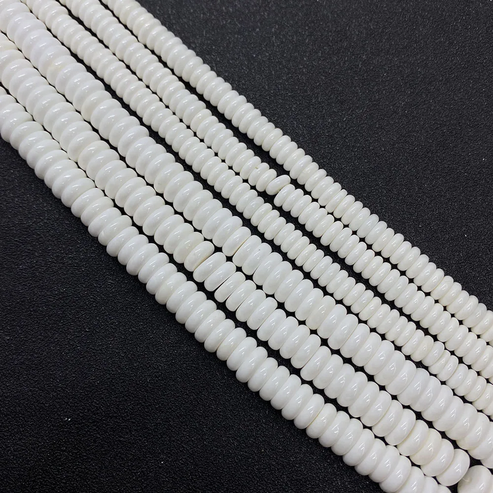 

Wholesale White Round Chips Freshwater Shell Beads Loose Mother of Pearl Natural High Quality Beads DIY Jewelry Making Bracelet