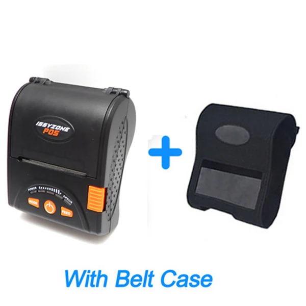 Belt Case ISSYZONEPOS Android Bluetooth принтер мобильный беспроводной мини штрих-код 58 мм Термальный чековый POS принтер iOS Телефон Бесплатные SDK программы - Цвет: Belt Case
