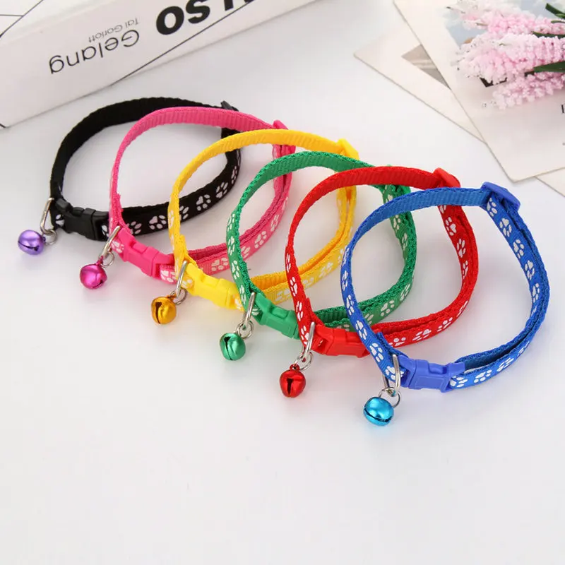 Easy Wear ошейник для маленьких собак с колокольчиком Регулируемая пряжка ремешок