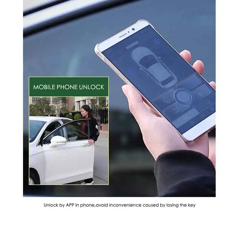 Смарт-приложение Bluetooth разблокировка автомобильной сигнализации Система