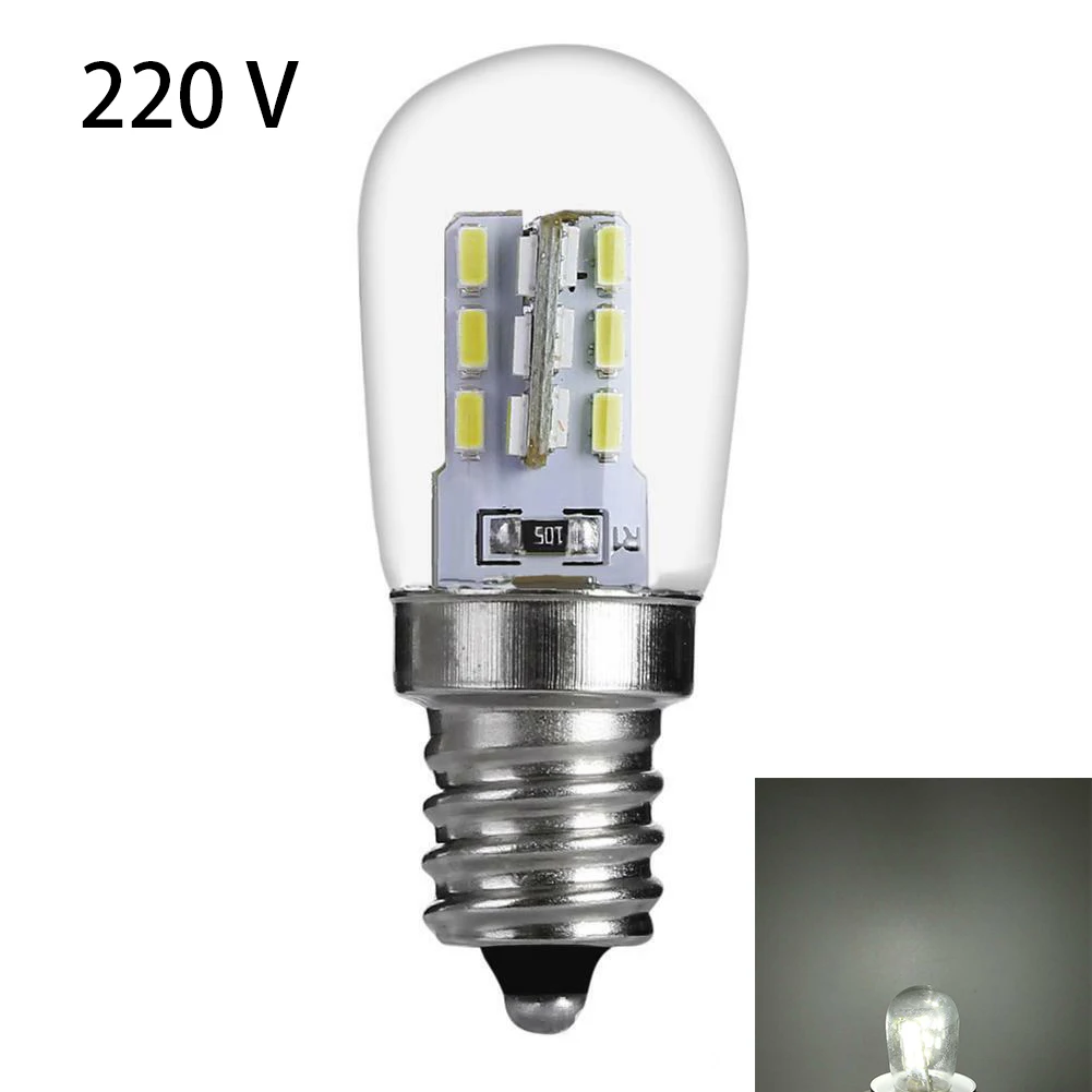 220V Энергосберегающий 220 В светильник, лампа для холодильника, кухни, для чтения, ресторана, дома, Super Birght светодиодный светильник, вытяжка, стекло, цоколь E12 - Испускаемый цвет: 220V