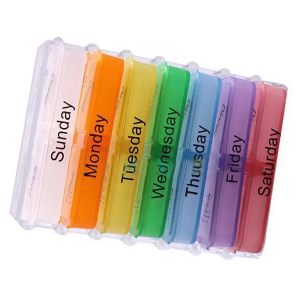 Новый 7-дневный контейнер для таблеток на неделю контейнер-органайзер | Красота и