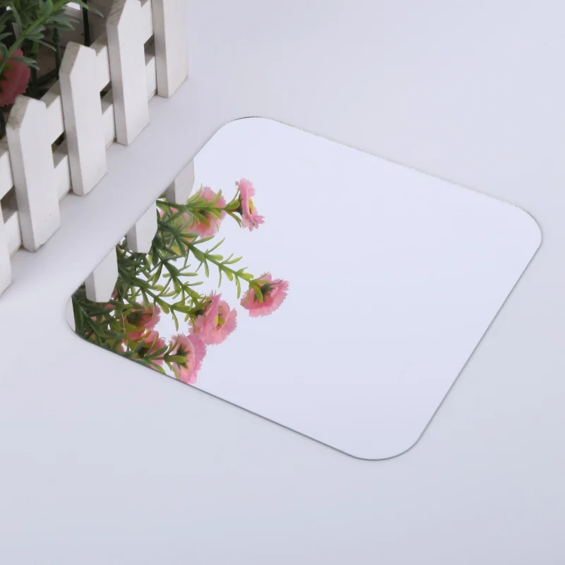 

6pcs/lot 3D Acrylic Square Shaped Mirror Wall Stickers Silver Removable Art Home Decor Self-Adhesive Wall Stickers