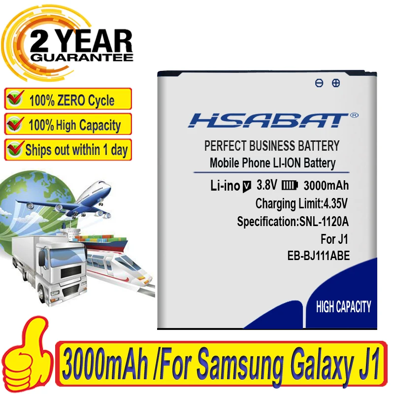 HSABAT 3000 мАч EB BJ111ABE для Samsung Galaxy J1 Ace 3G Duos J111F SM J110 J110F J110G J110H батарея|duo battery|battery duobattery for