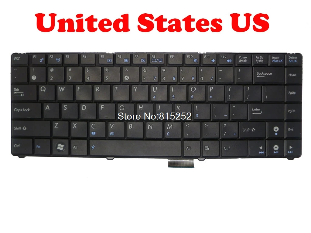 Клавиатура для ноутбука Pegatron H53B 0KN0 WC1US13 9J.N0Z82.601 США новинка|Клавиатуры| |